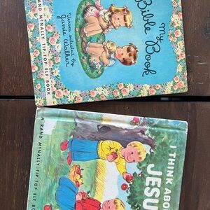 Vintage Children’s Bible Book Set - Blue & Green Covers 50’s and 60’s